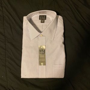 Jos. A. Bank Blue Striped Dress Shirt